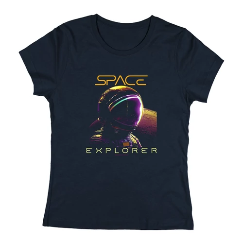 Space explorer női póló (Sötétkék)