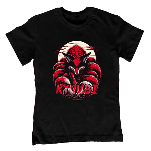 Kyuubi gyerek póló (Fekete)