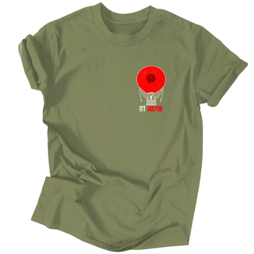 Itt vagyok férfi póló (Military)