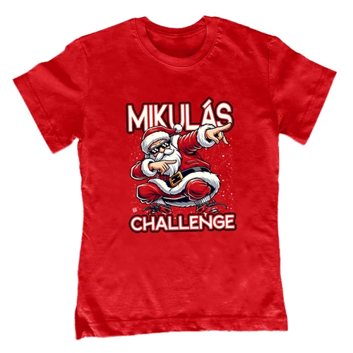 Mikulás Challenge gyerek póló (Piros)
