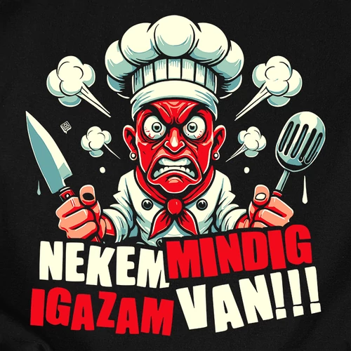 Nekem mindig igazam van férfi póló (B_Fekete)
