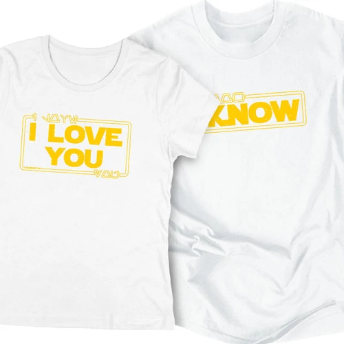 I love you páros póló szett (Fehér)