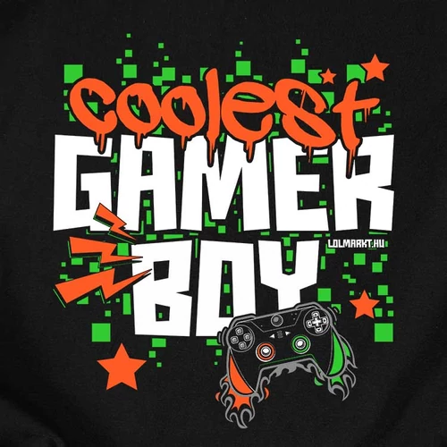 Coolest gamer boy gyerek póló