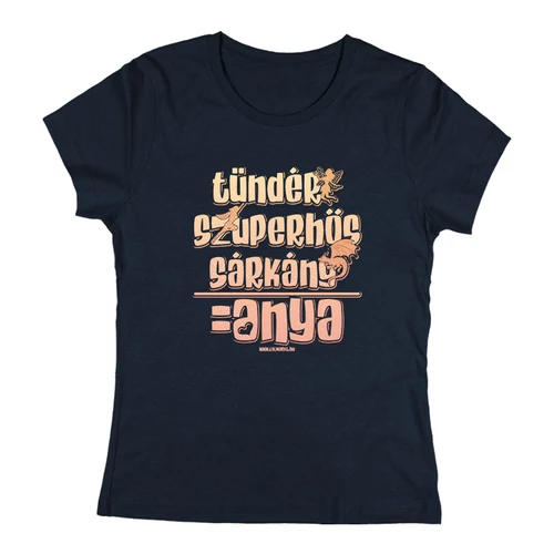 Anya egyenlet női póló (Sötétkék)