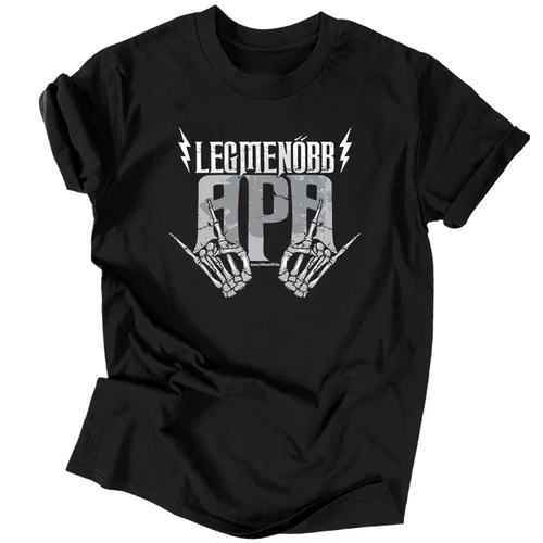 Legmenőbb apa férfi póló (Fekete)