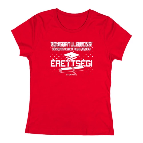 New item - Érettségi női póló (Piros)