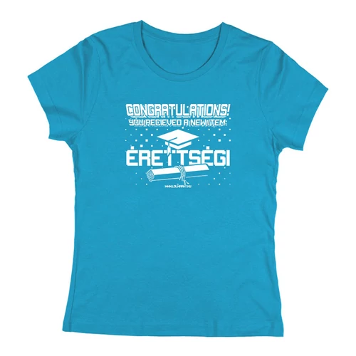 New item - Érettségi női póló (Türkiz)