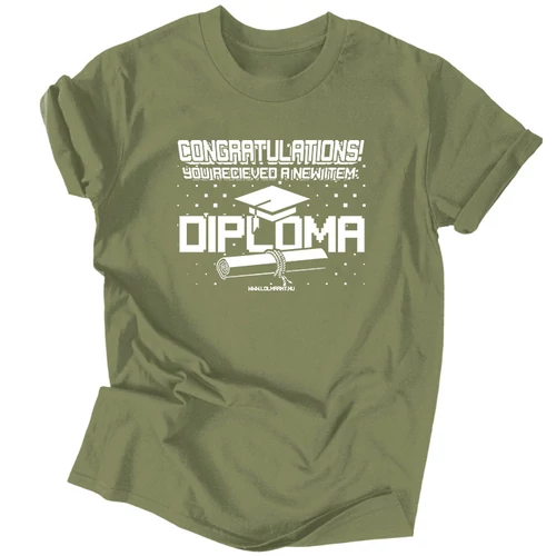 New item - Diploma férfi póló (Military)
