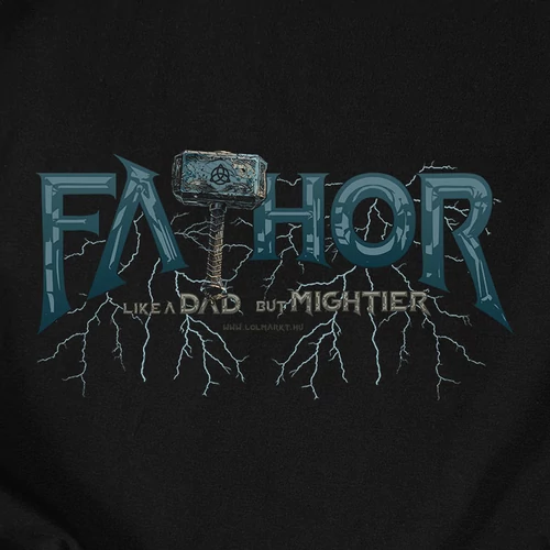 Fathor kapucnis pulóver (B_Fekete)