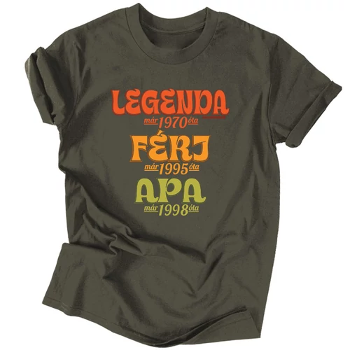 Legendás Apa férfi póló (Grafit)