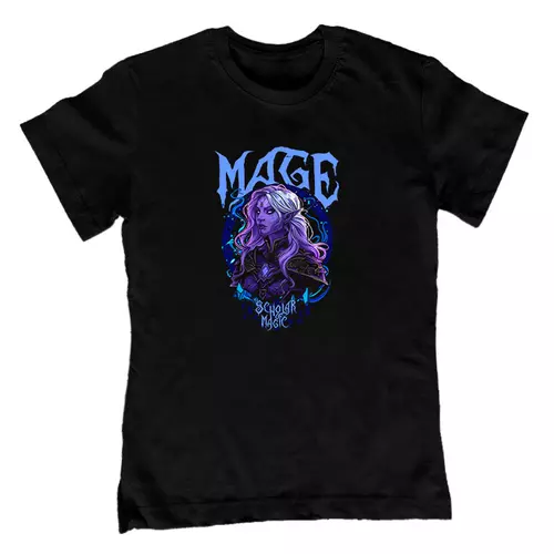 Mage - Scholar of magic gyerek póló (Fekete)