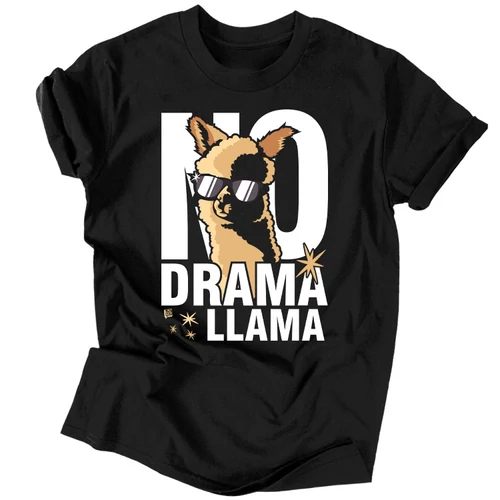 No drama férfi póló (Fekete)