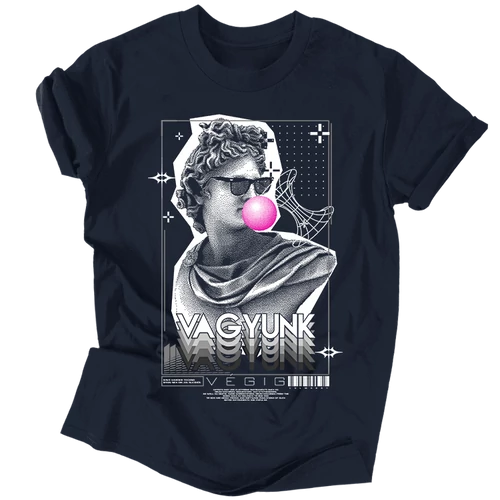 Vagyunk Végig (TECHNO) póló (Navy)