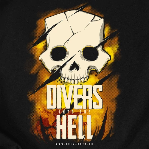 H3LLDIV3RS - DIVERS INTO THE HELL férfi póló (B_Fekete)