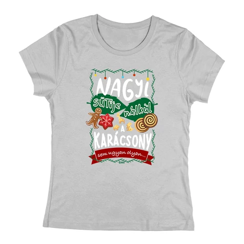 Nagyi sütije női póló (Szürke)