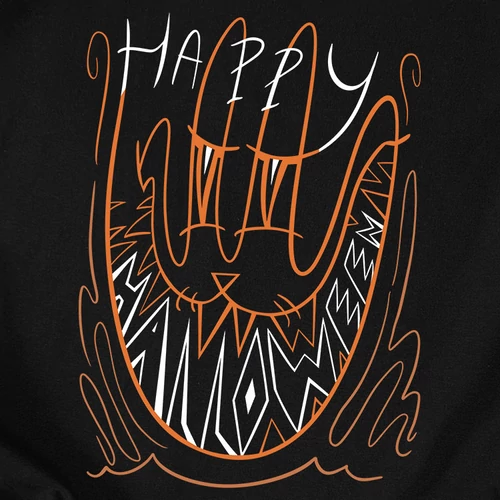 Happy Halloween női póló (fekete)