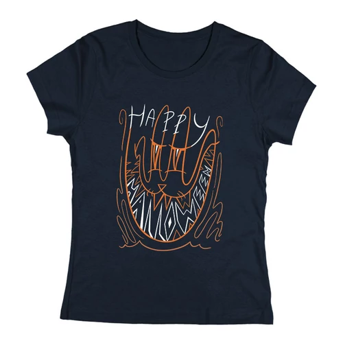 Happy Halloween női póló (navy)