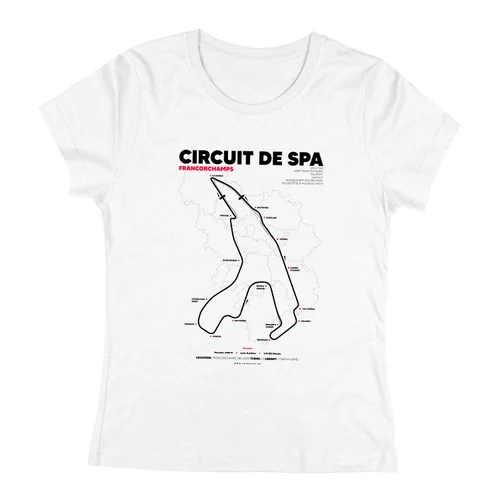 Circuit de Spa Francorchamps női póló (Fehér)
