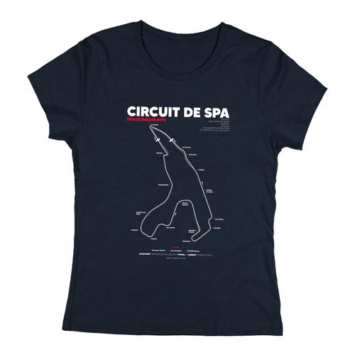 Circuit de Spa Francorchamps női póló (Sötétkék)