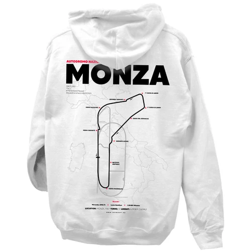 MONZA kapucnis pulóver (Fehér)