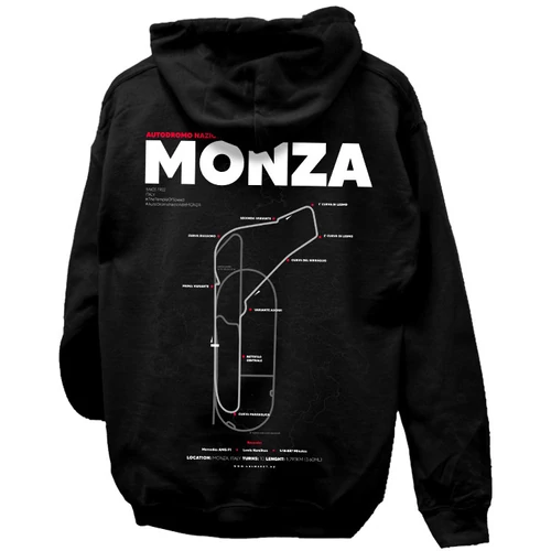 MONZA kapucnis pulóver (Fekete)