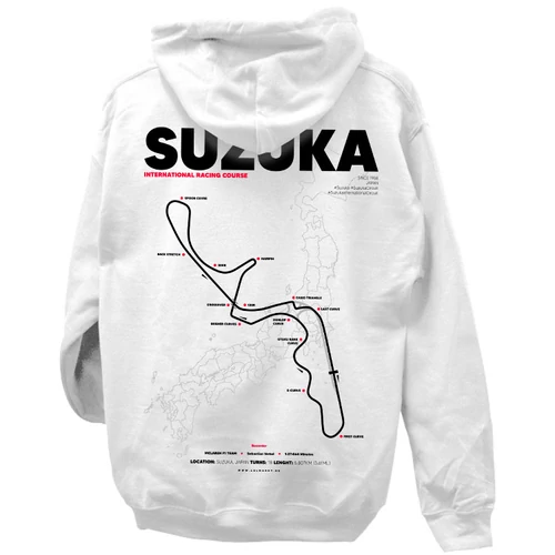 SUZUKA kapucnis pulóver (Fehér)