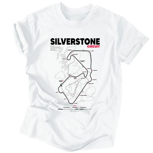 SILVERSTONE férfi póló (Fehér)