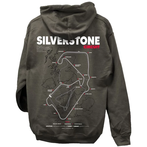 SILVERSTONE kapucnis pulóver (Grafit)