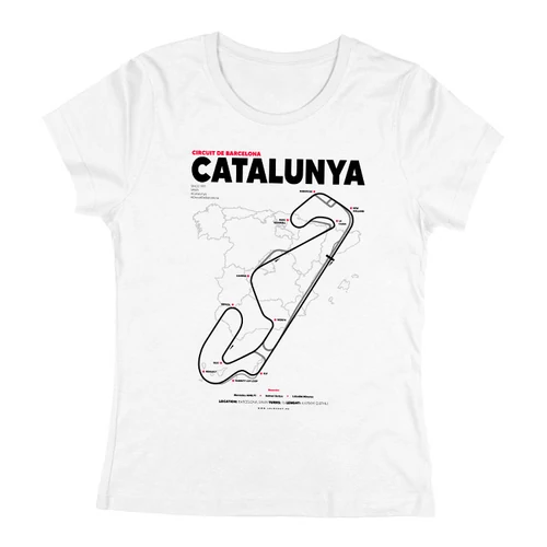 CATALUNYA női póló (Fehér)