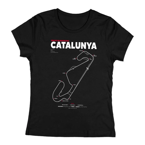 CATALUNYA női póló (Fekete)