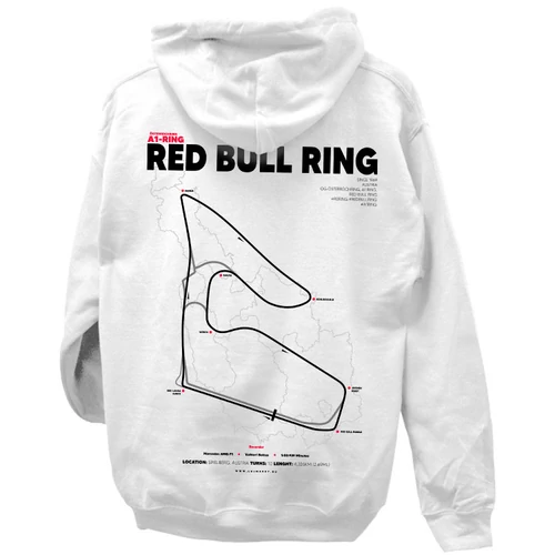 RED BULL RING kapucnis pulóver (Fehér)
