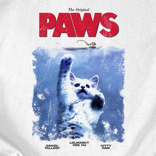 PAWS férfi póló (B_Fehér)