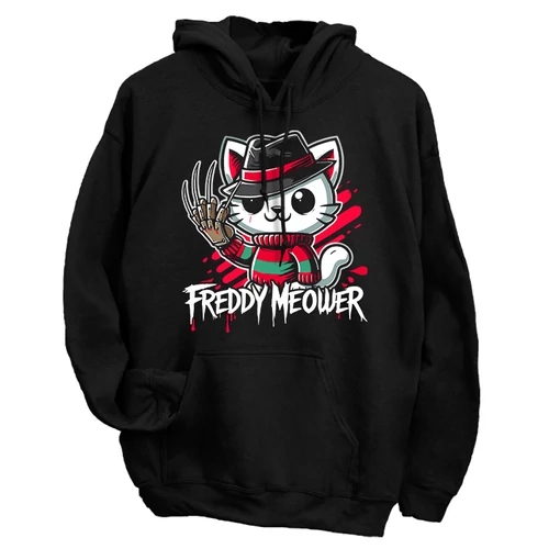 Freddy Meower kapucnis pulóver (Fekete)