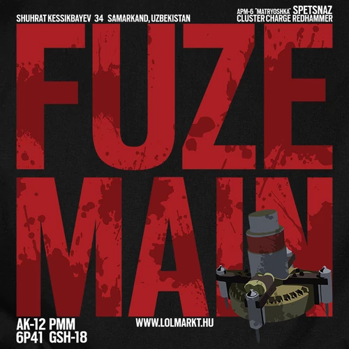 Fuze Main kapucnis pulóver (B_Fekete)