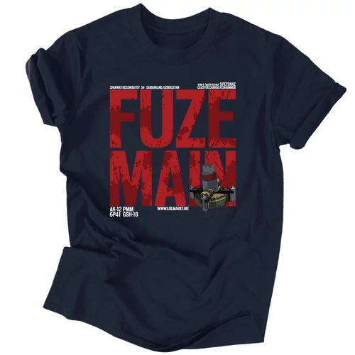 Fuze Main férfi póló (Sötétkék)