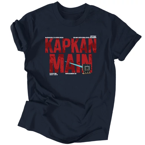 Kapkan Main férfi póló (Sötétkék)