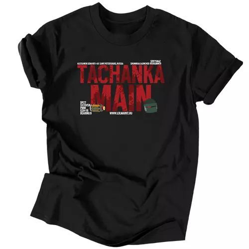 Tachanka Main férfi póló (Fekete)