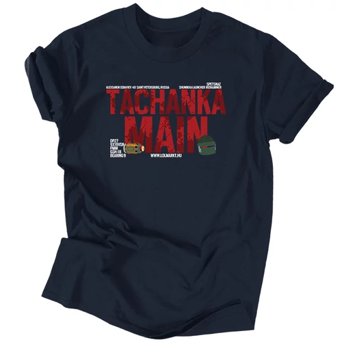 Tachanka Main férfi póló (Sötétkék)