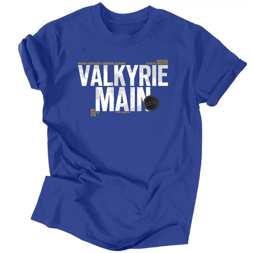 Valkyrie Main férfi póló (Királykék)