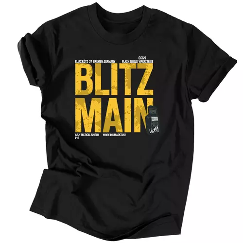 Blitz Main férfi póló (Fekete)