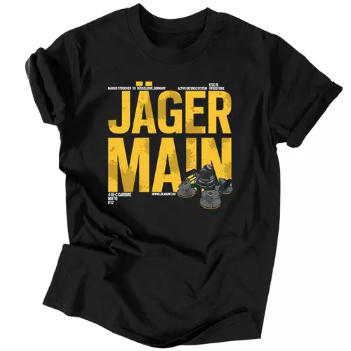 Jäger Main férfi póló (Fekete)