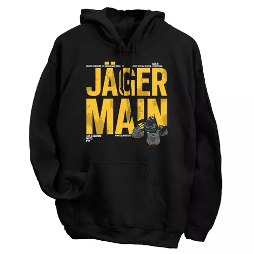 Jäger Main kapucnis pulóver (Fekete)