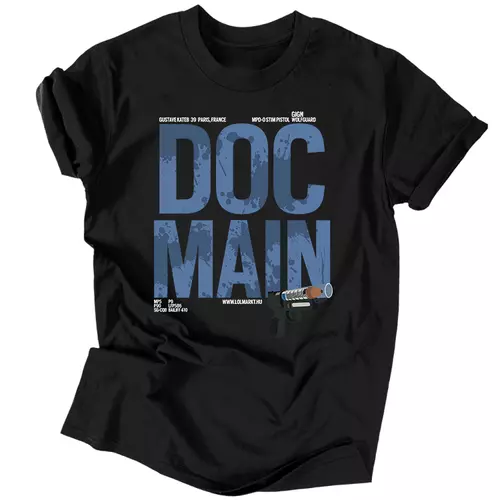 Doc Main férfi póló (Fekete)