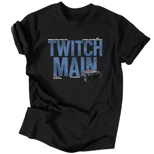 Twitch Main férfi póló (Fekete)