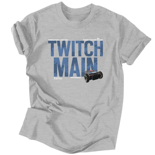 Twitch Main férfi póló (Szürke)