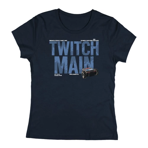 Twitch Main női póló (Sötétkék)