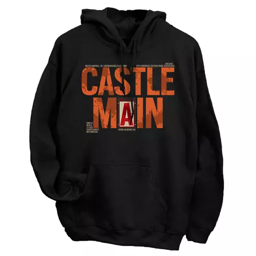 Castle Main kapucnis pulóver (Fekete)