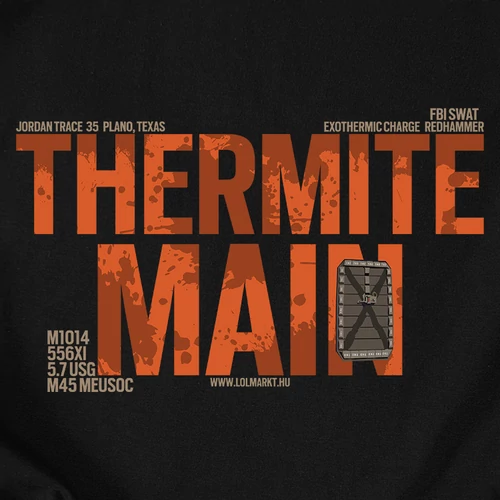 Thermite Main kapucnis pulóver (B_Fekete)