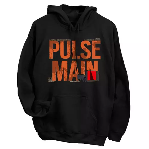 Pulse Main kapucnis pulóver (Fekete)