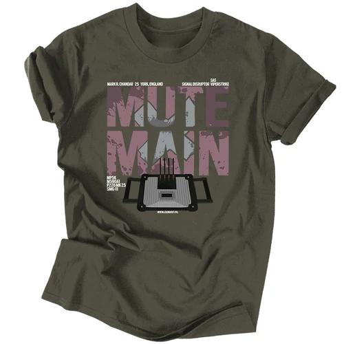 Mute Main férfi póló (Grafit)
